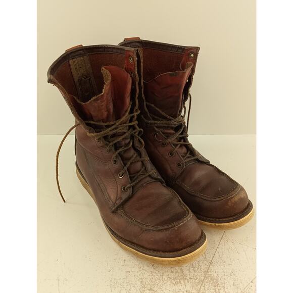 Vintage Red Wing Irish Setter Sport Boot USA Men's Moc Toe Work Boots See Desc - Picture 2 of 16